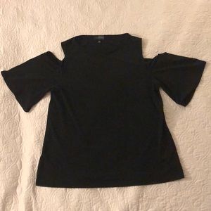 The Limited Black Open Shoulder Blouse, Size L